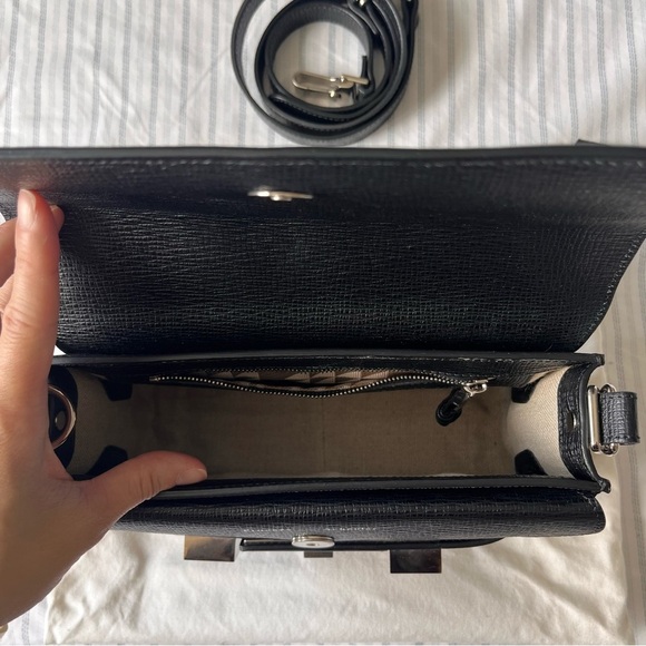 Authentic Proenza Schouler PS11 Mini Classic in Black Linosa Leather - Picture 7 of 14